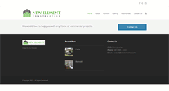 Desktop Screenshot of newelementco.com
